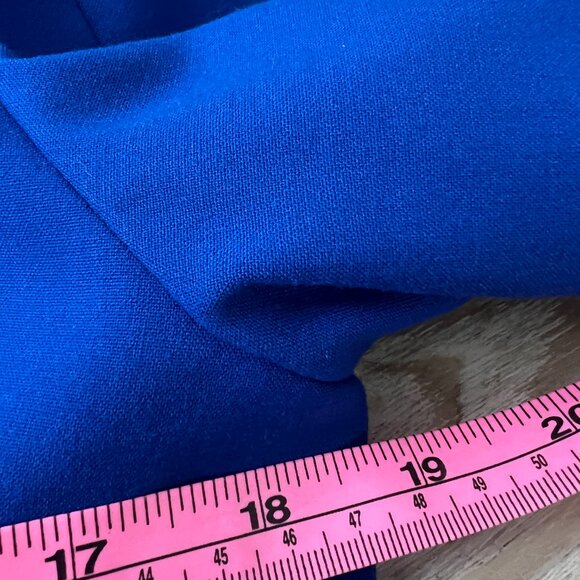 CHAUS Cobalt Blue One Button Closure Jacket Sz 10 - Picture 11 of 13